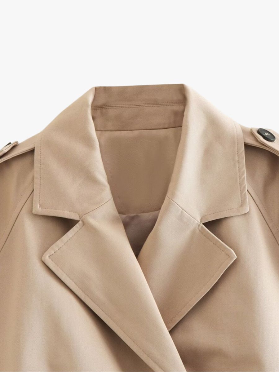 Bella - Cropped Trenchcoat