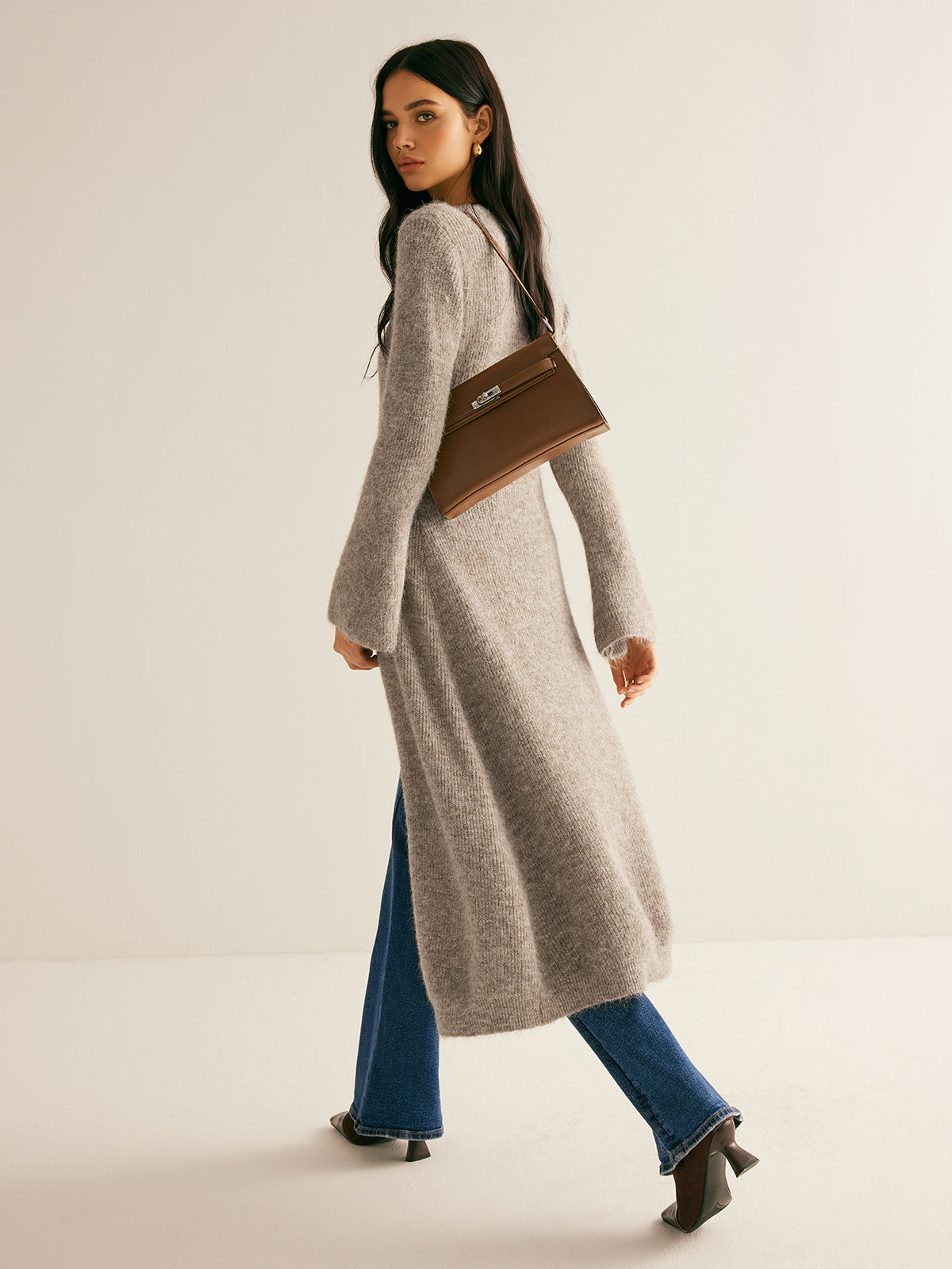 Emma V-Neck Sweater Dress