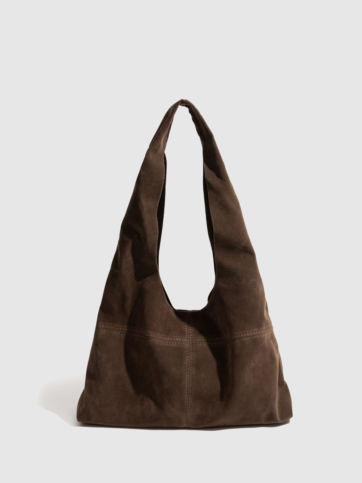 Borsa Hobo con Chiusura a Bottone 