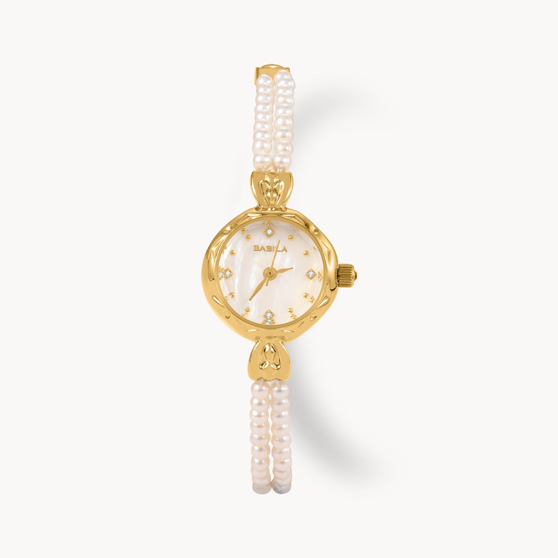 Het 2 Pearl Vintage horloge