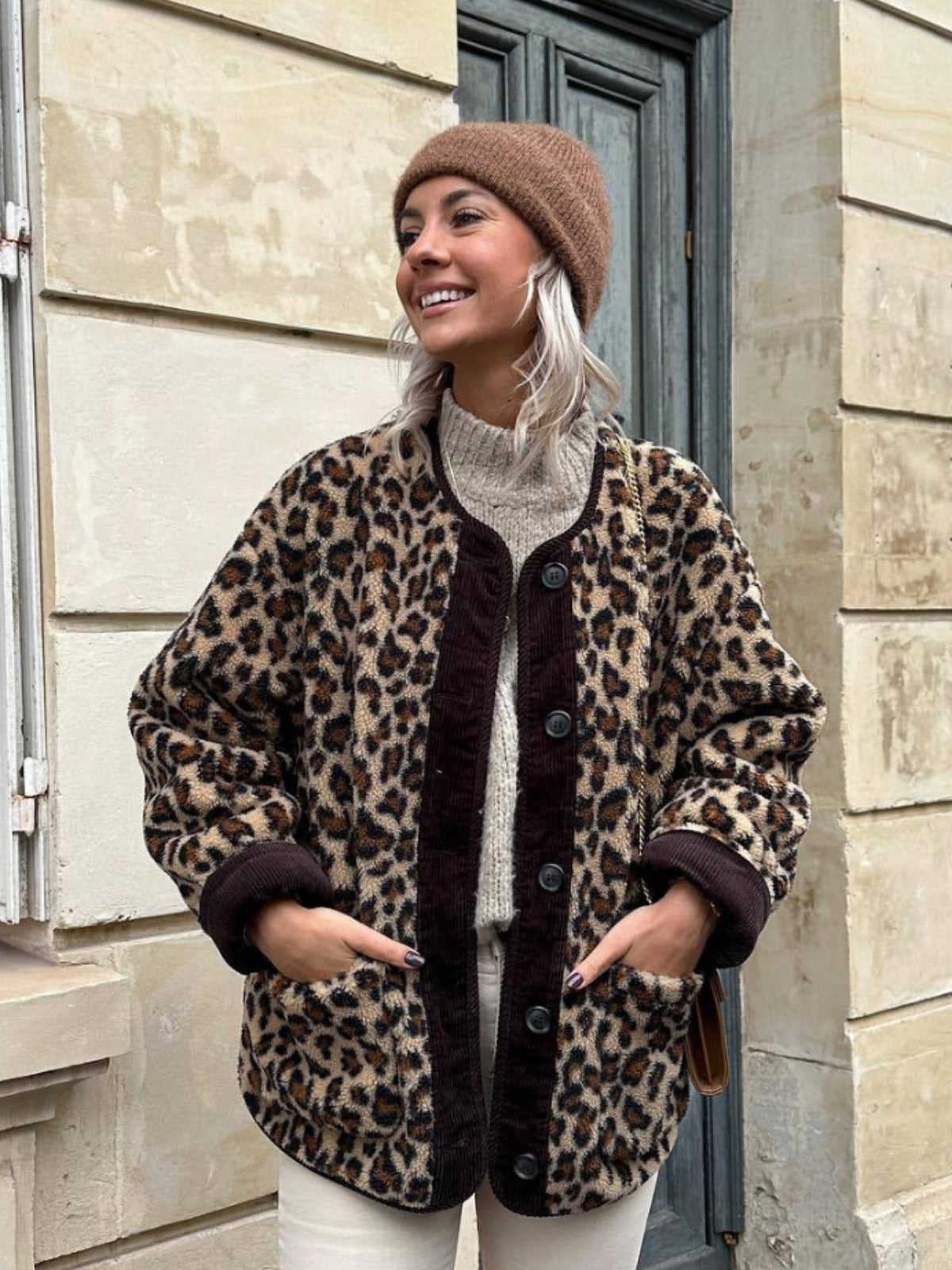 Ava Animal Print Jacket