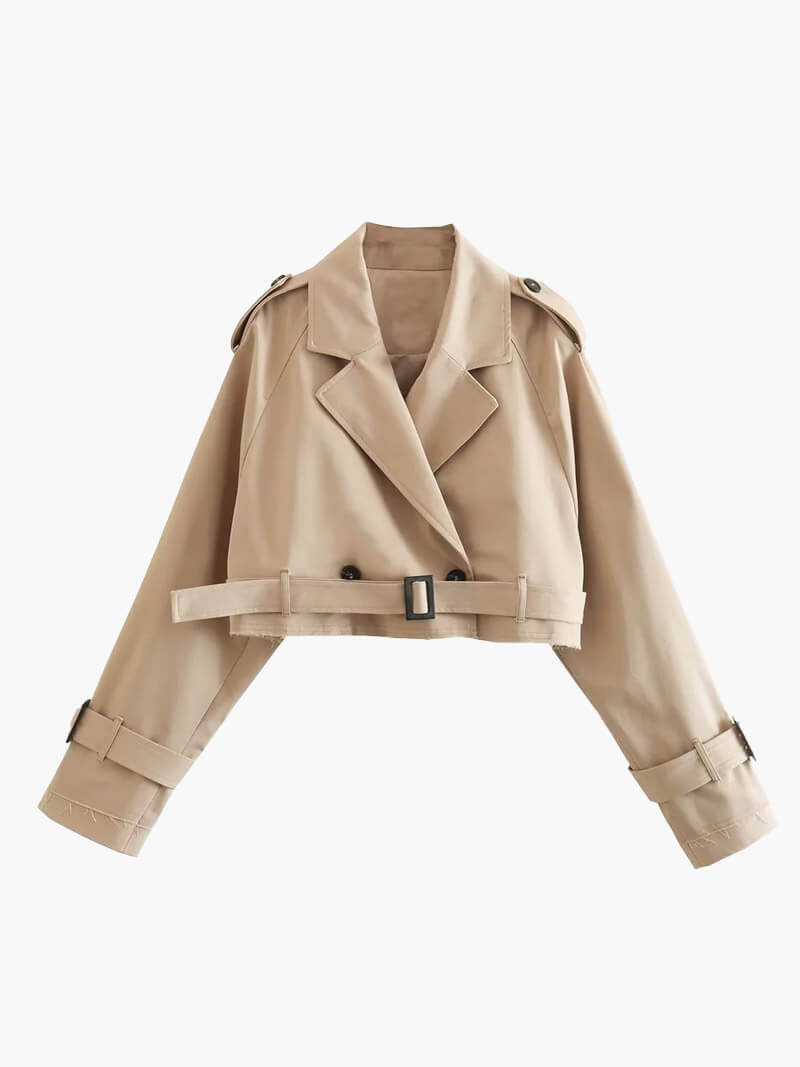 Bella - Cropped Trenchcoat